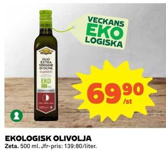 Coop Daglivs Ekologisk olivolja erbjuda