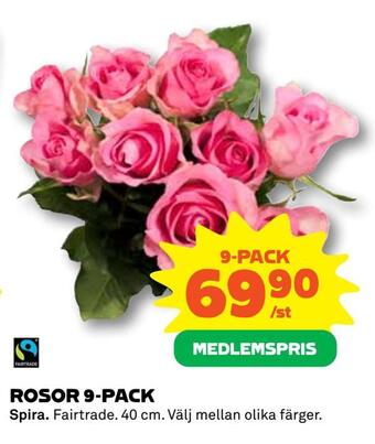 Coop Rosor 9-pack erbjuda