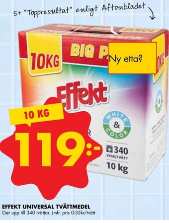 ÖoB Effekt tvättmedel pulver erbjuda