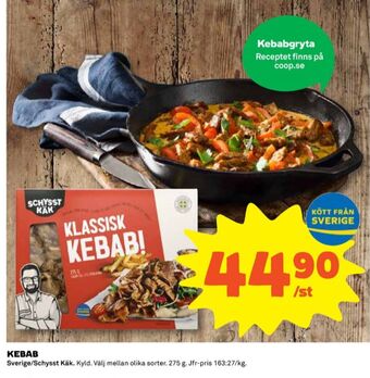 Coop Schysst käk kebab erbjuda