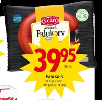 Matöppet Scan falukorv erbjuda