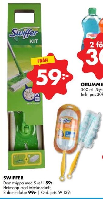 ÖoB Swiffer dammvippa erbjuda