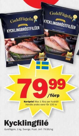 Pekås Guldfågeln kycklingbröstfilé erbjuda
