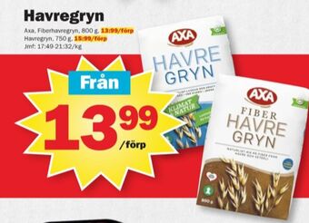 Pekås Axa havregryn erbjuda