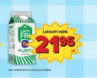 Östenssons Arla mellanmjölk erbjuda