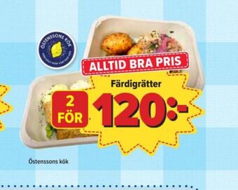 Östenssons Östenssons färdigrätter erbjuda