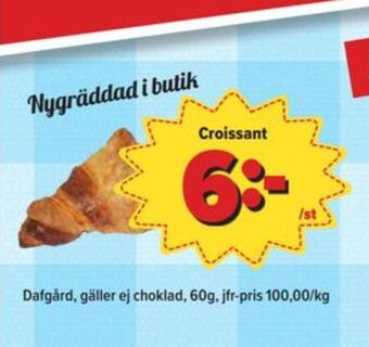 Östenssons Dafgårds butiksbakat kaffebröd erbjuda