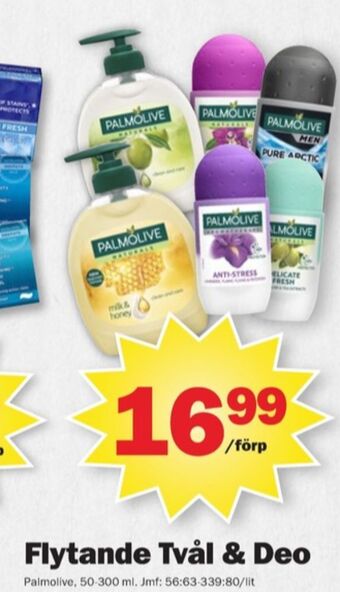 Pekås Palmolive deodorant roll-on erbjuda