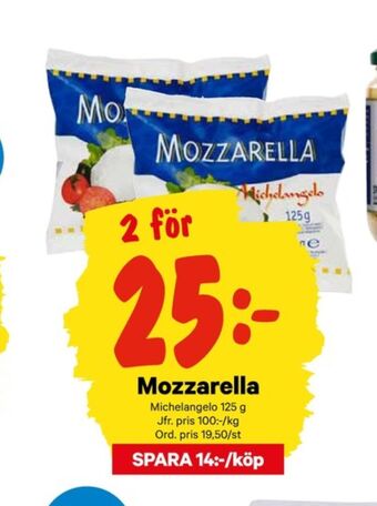 City Gross Milbona mozzarella erbjuda