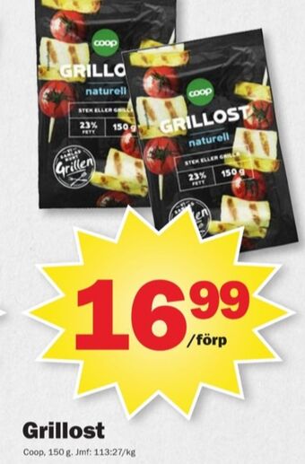 Pekås Coop grillost erbjuda