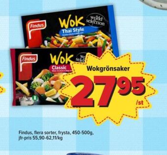 Östenssons Findus grönsaker erbjuda