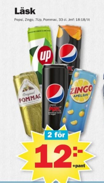Pekås Pepsi läskedryck erbjuda