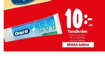 City Gross Oral-b tandkräm erbjuda