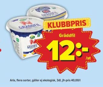 Östenssons Arla gräddfil erbjuda