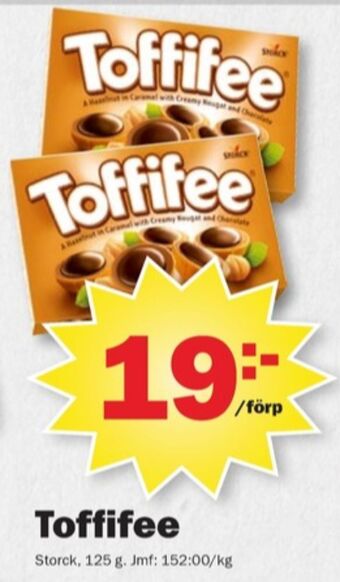 Pekås Toffifee chokladask erbjuda