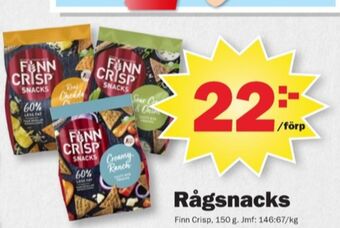 Pekås Finn crisp rågbröd snacks erbjuda