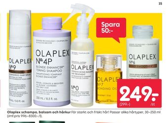Rusta Olaplex hårvård erbjuda