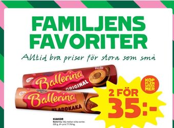 Stora Coop Ballerina kaffekex erbjuda
