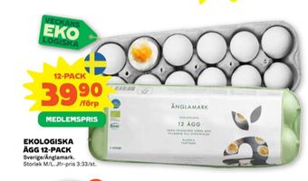 Stora Coop Änglamark ägg erbjuda