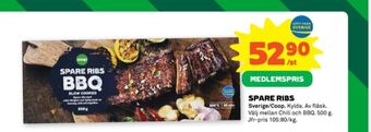 Stora Coop Coop spareribs erbjuda
