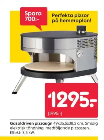 Rusta Dynor pizzaugn erbjuda