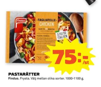 Stora Coop Findus pastarätter erbjuda