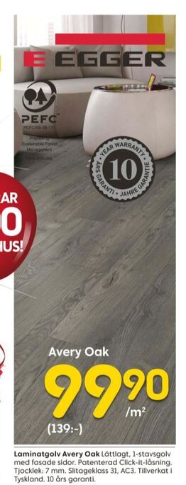 Rusta Egger laminatgolv erbjuda