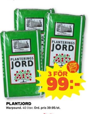 Stora Coop Warpsund plantjord erbjuda