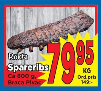 Supergrossen Spareribs erbjuda
