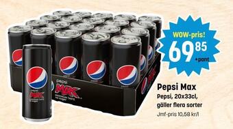Eurocash Pepsi max erbjuda