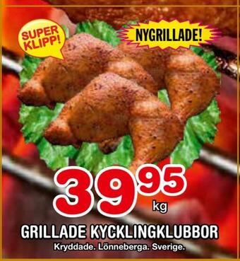 Nya Pulsen Grillade kycklingklubbor erbjuda