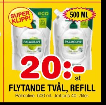 Nya Pulsen Flytande tvål, refill erbjuda
