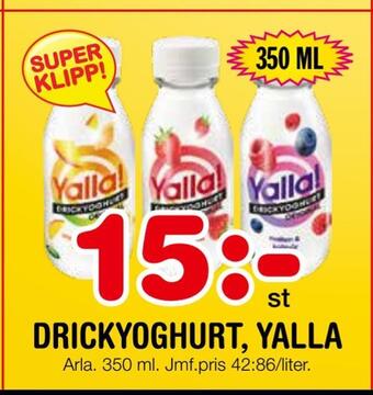Nya Pulsen Drickyoghurt, yalla erbjuda