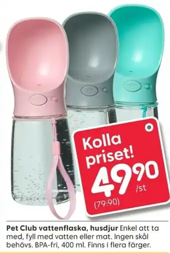 Rusta Pet Club Vattenflaska, husdjur erbjuda