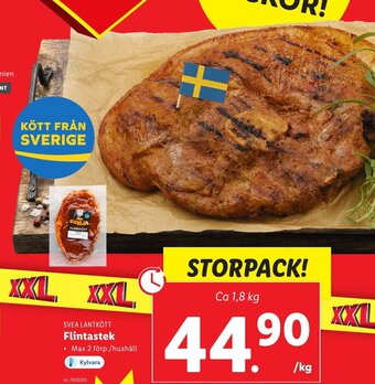 Lidl SVEA LANTKÖTT Flintastek erbjuda
