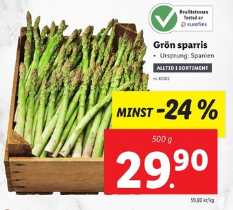 Grön sparris