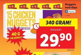 Nuggets med dipp