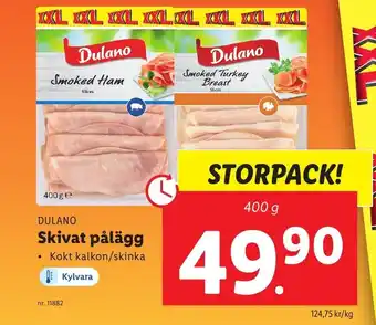 Lidl DULANO Skivat pålägg erbjuda
