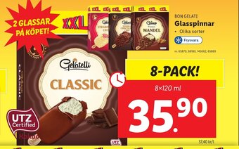 Lidl BON GELATI Glasspinnar erbjuda
