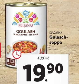 Lidl KULJANKA Gulasch-soppa erbjuda