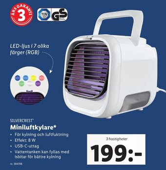 Lidl SILVERCREST Miniluftkylare erbjuda