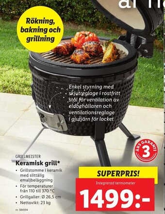 Lidl Keramisk grill erbjuda