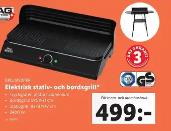 Lidl Elektrisk stativ- och bordsgrill erbjuda