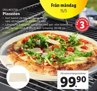 Lidl GRILLMEISTER Pizzasten erbjuda