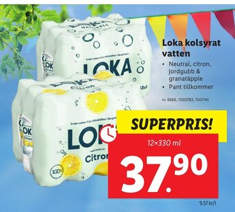 Lidl Loka kolsyrat vatten erbjuda