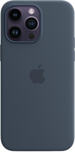 Inet Apple iphone 14 pro max silikonskal magsafe stormblå erbjuda