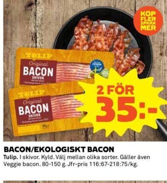 Coop BACON/EKOLOGISKT BACON erbjuda
