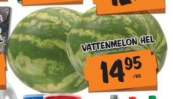 Bazaar Food market Vattenmelon hel erbjuda