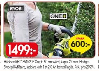 Bo Ohlsson Ryobi häcksax erbjuda
