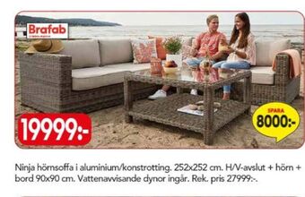 Bo Ohlsson Brafab utemöbler erbjuda